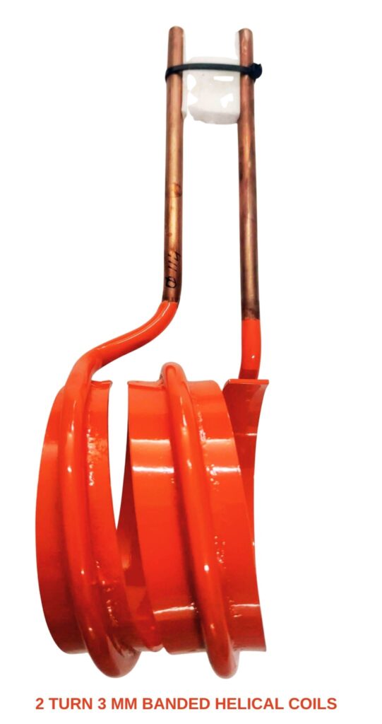 2 turn 3 mm banded helical coils