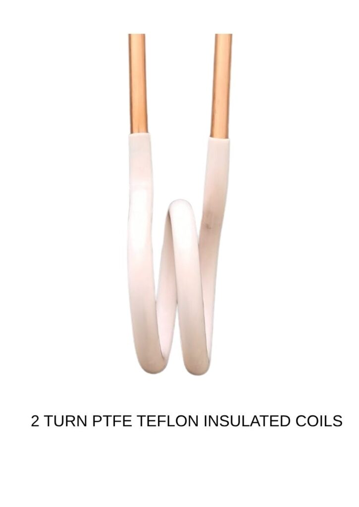 2 turn helical ptfe teflon insulated induction welding coil for erw tube pipe mills