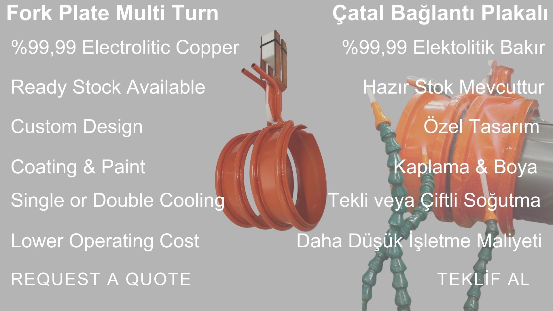 Split induction welding coil for ERW tube and pipe mill production – high frequency welding system Ucar Teknik Turkey