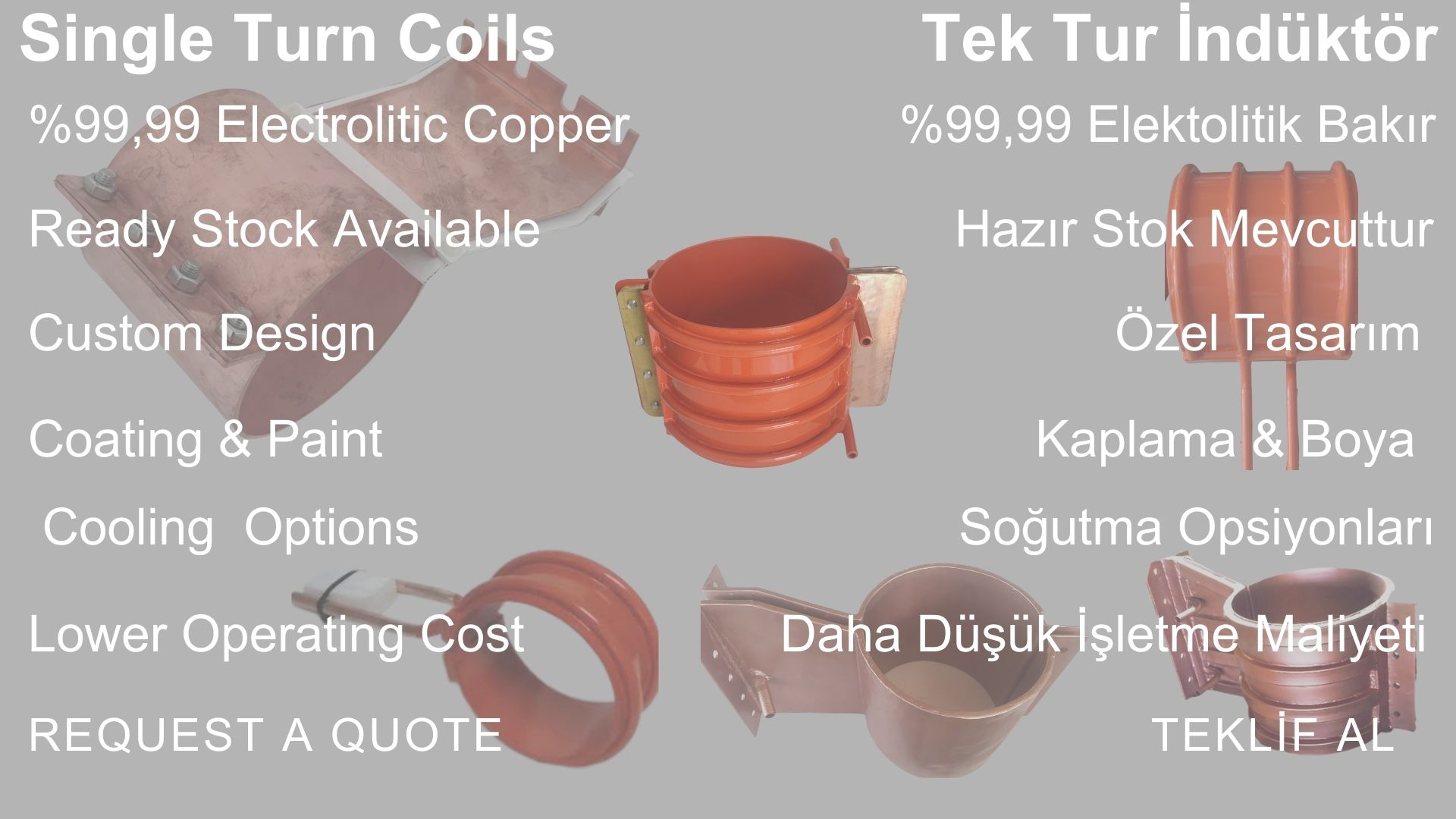 Single turn induction coil used in ERW pipe and tube welding machine – high frequency induction system Turkey