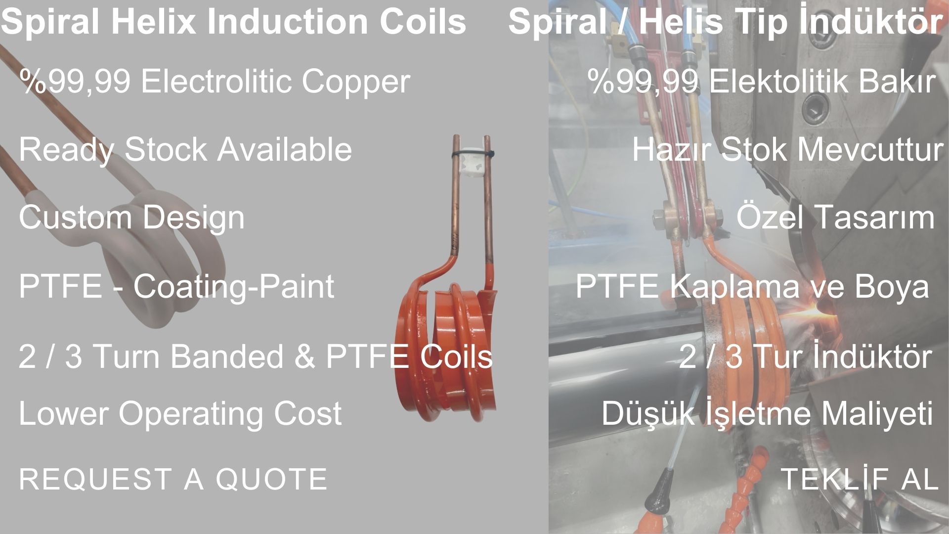 Helical induction welding coil for ERW pipe production line – high efficiency coil design Ucar Teknik